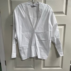 Anthropologie Bailey 44 White One Button Top - Size Small - EUC